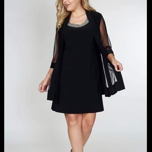 NWT R&M Richards Embellished Neck Dress and Jacket, 10